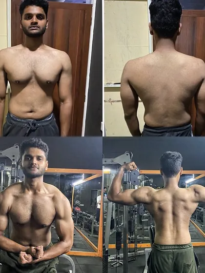 Just three weeks of pure dedication. This client's rapid progress in muscle definition and back strength shows what's possible when you fully commit to the bodybuilding program.