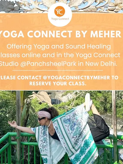 An announcement for my online and in-studio classes. I offer flexible options so you can practice with me from anywhere in the world.