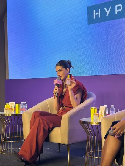 Kriti Sanon discussing her beauty brand at Amazon Beautyverse 2025. We managed the stage, artists, and show flow for this star-studded event focused on beauty and brand launches.