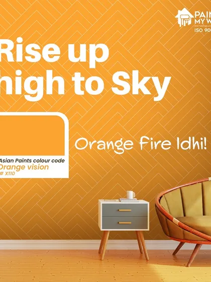 Orange Fire Idhi! The Hyderabad-based Sunrisers spread the warmth of the rising sun. Let's light up your home with the warmth of color inspired by SRH's spectacular skills.