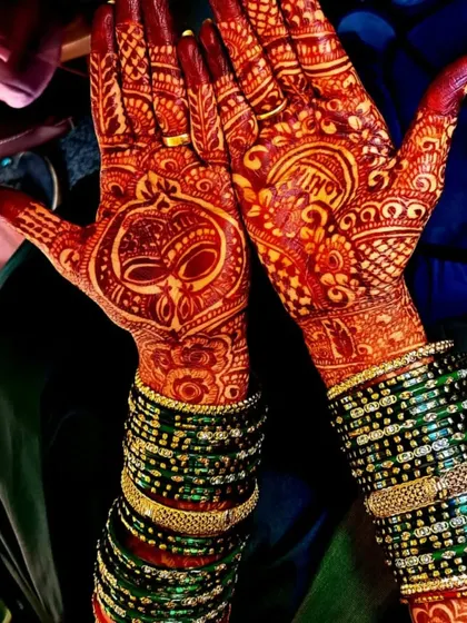The beauty of natural henna is in its deep, rich stain. This photo, taken after the paste has been removed, shows the beautiful reddish-brown color that my homemade, chemical-free henna cones produce.