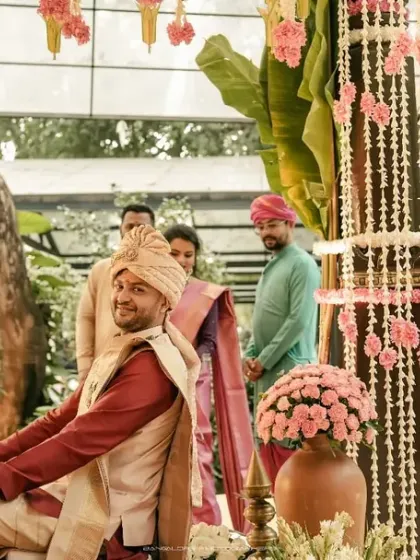 The groom's joyful reaction upon seeing his bride. This is a priceless, candid moment from the ceremony that I am always ready to capture.