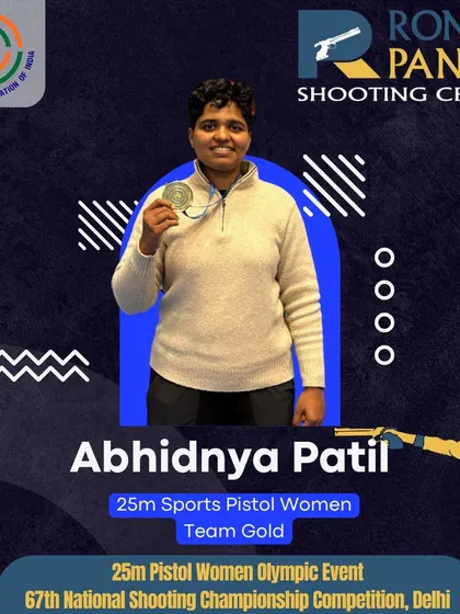 A hard-fought Team Gold for Abhidnya Patil in the 25m Sports Pistol Women event at the 67th National Shooting Championship. Her toughness and determination are qualities we nurture in all our athletes.