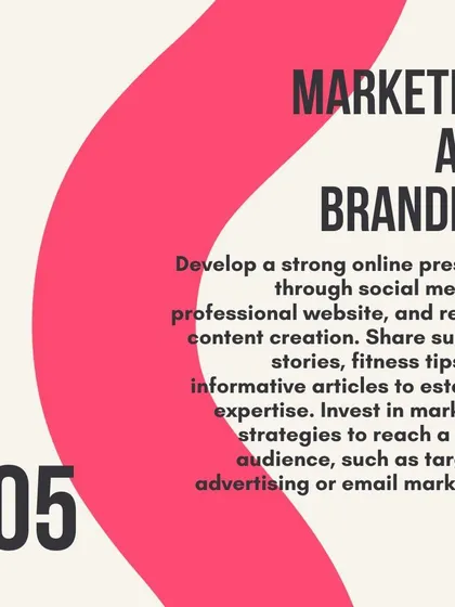 A strong online presence and smart marketing are essential for scaling your personal training business.