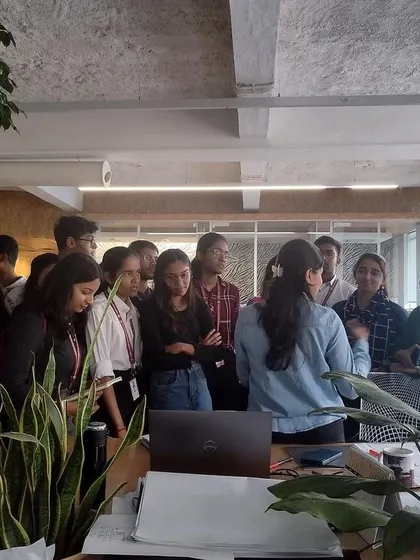 Students from Lokmanya Tilak Institute of Architecture and Design Studies visit our Mumbai studio. These events are part of our effort to bridge the gap between academia and practice, fostering the next generation of architects.