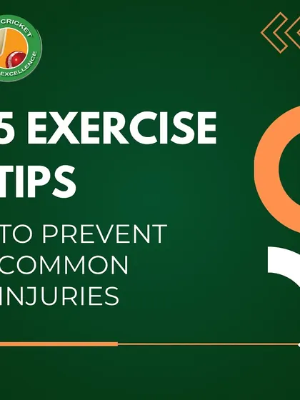 We offer a series of exercise tips designed to prevent common cricket injuries and keep you on top of your game.