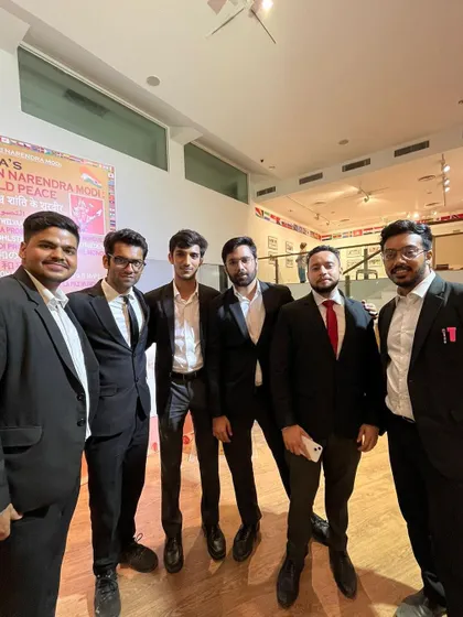 The team at a legal event. We are active members of the Delhi legal community, attending functions at the Supreme Court and Delhi High Court.