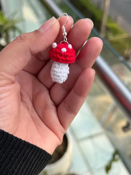 How cute do these mushroom earrings look? This was one of the first quirky designs I made that my mom went crazy for!