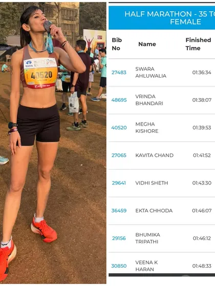 A podium finish at the Tata Mumbai Half Marathon. This was my first medal in Mumbai, and it was a special one, earned in tough weather.