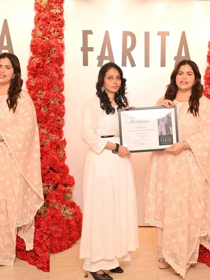 I am so proud to present these certificates to my deserving students. Their future in the makeup industry is bright.