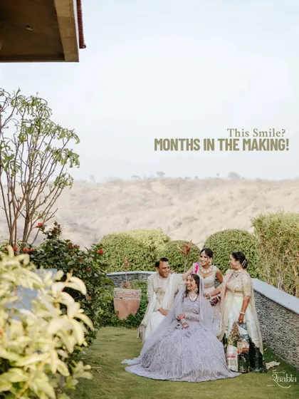 This smile? Months in the making. All the trials, laughs, and planning led to this moment of pure happiness for our bride Sachi, surrounded by her family.