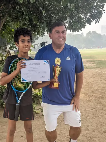 The winner of our U10 Boys event at the Accelerate Tennis Junior Championship.