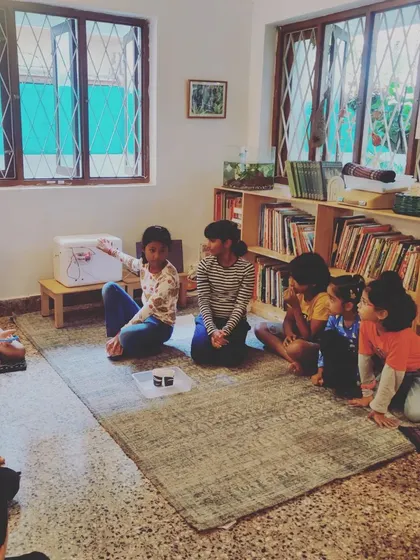 More moments from our science and nature explorations, showing the variety of projects and the deep focus of the children as they engage with the natural world.