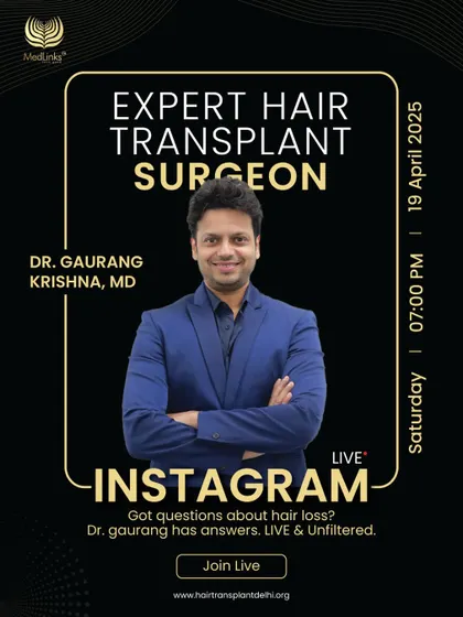 Join me for a live and unfiltered Instagram session where I answer all your questions about hair loss. My goal is to provide you with expert advice directly.