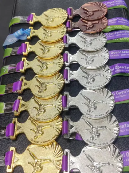 A closer look at the Gold, Silver, and Bronze medals our students earned at the 1st Vestars Cup. Each medal represents a personal achievement.