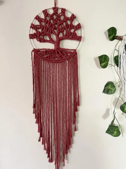 I'm always adding new colors to the collection! This is the Tree of Life in a beautiful rust shade, which adds a warm, earthy feel to any space.