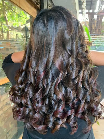 A back view of the dark chocolate plum color. The subtle hints of plum are so pretty. (No filter)