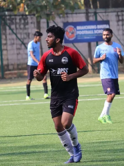 Ashwin during a training session, showing the dedication that got him to the A Division.