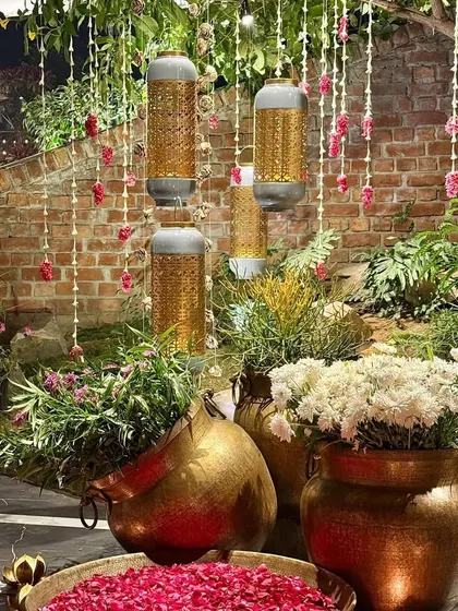 A beautiful decor shot paired with a client's words of thanks.