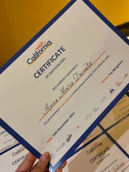 A lovely afternoon spent addressing over 45 certificates with my brush pen for a Visit California event at Taj MG Road, Bangalore. It's always a joy to contribute to such a wonderful event.