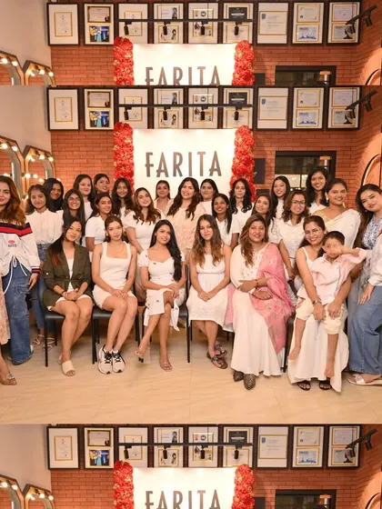 A group photo of another successful batch of graduates, ready to take on the beauty industry.