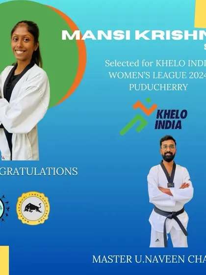 Congratulations to Mansi Krishna, another of our senior athletes selected for the Khelo India Women's League 2024. Her hard work in training has earned her this opportunity.