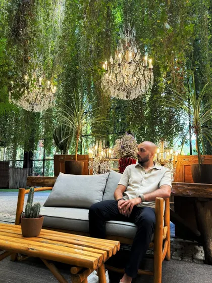 Taking a moment to chill in a stunning venue in Portugal. In a world full of distractions, focus is your power, and I make sure to stay focused on my craft.