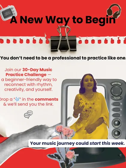 You don't need to be a professional to practice like one. Join our 30-Day Music Practice Challenge, a beginner-friendly way to reconnect with rhythm, creativity, and yourself.