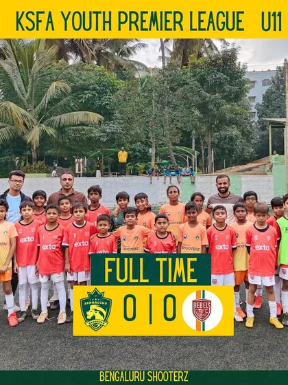 Our U-13, U-11, and U-9 teams in action during the KSFA Youth Premier League, showcasing their progress and competitive spirit. The U-13 team secured a 1-0 victory.