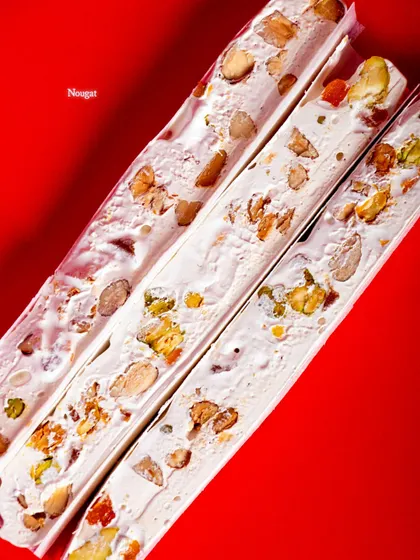 My handmade nougat, a special treat for the holidays.