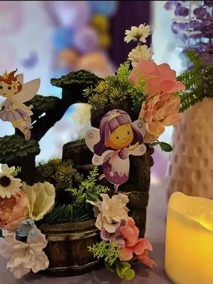 A duplicate image of the charming fairy centerpiece.