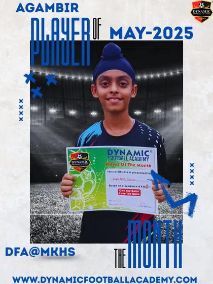 Agambir, Player of the Month for May 2025.