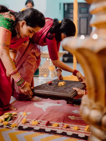 Traditional rituals are the heart of our weddings. I ensure the decor provides a beautiful and respectful setting for these important family moments.