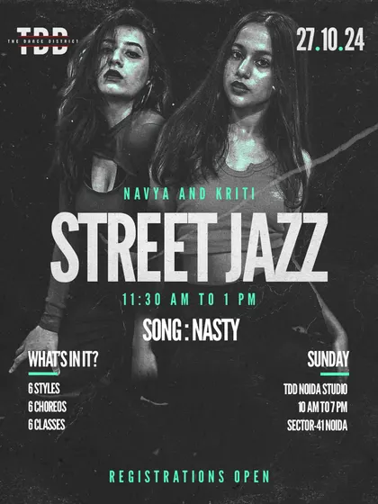 A closer look at our "Nasty" Street Jazz workshop. Join Navya and Kriti for a high-energy, sassy routine.