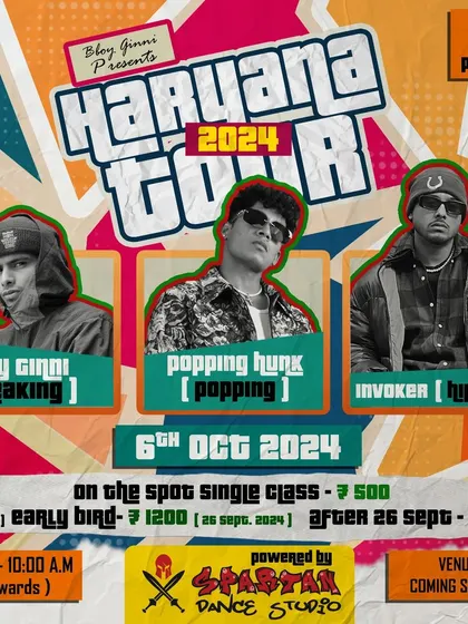 Another stop on the Haryana Tour, this time in Panipat. I'm bringing my hip-hop workshop to connect with dancers all over the region.