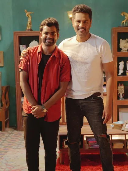 Another picture with the legend, Prabhu Deva. His appreciation for our performance meant the world to me.