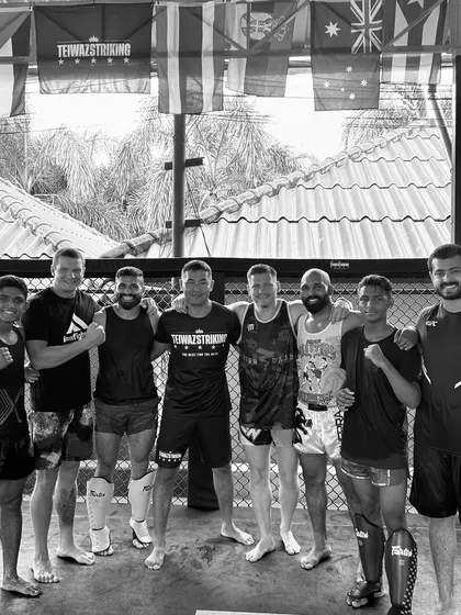 Team BFC at Teiwaz Striking gym. We travel and train together to grow as a team.