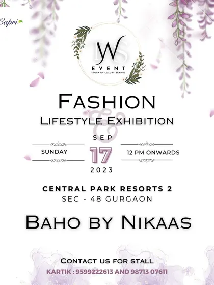 An event poster featuring the gourmet bread brand 'Baho by Nikaas'.