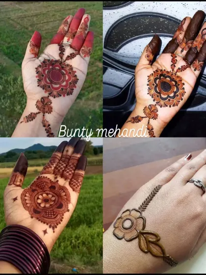 Here is a sample of the variety we offer for guests. From simple floral mandalas to small wrist patterns, we have quick and elegant options for everyone.