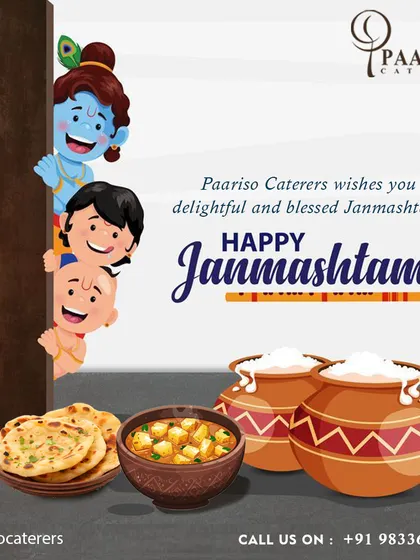 Wishing you a delightful and blessed Janmashtami. We offer special menus that include Lord Krishna's favorite foods to make your celebration complete.