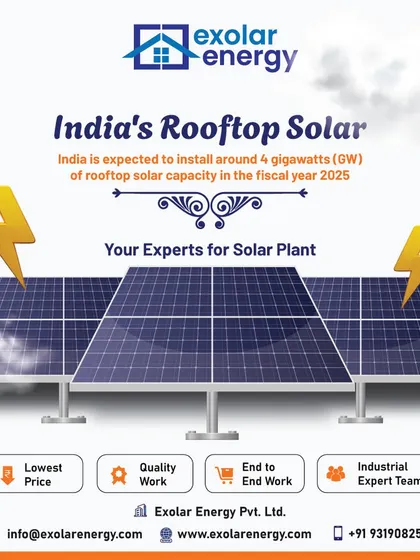 India is projected to install 4 gigawatts of rooftop solar capacity in 2025. As your solar experts, we are ready to help you join this movement.