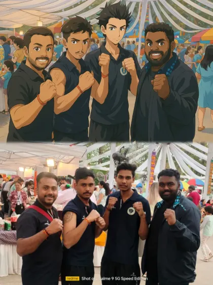A fun edit showing our fighters in the popular Ghibli anime style. We are a team, and we have fun together inside and outside the gym.