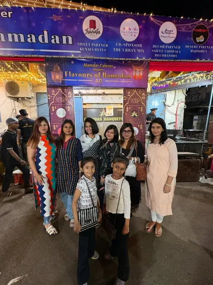 A family with young children enjoying their Iftar outing. We strive to be a welcoming place for all ages.