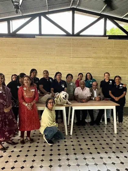 I was honored to speak at a Rotary Bangalore event about how dogs can be a part of therapy and mental health initiatives. My dog Coco was a perfect gentleman, charming the crowd and demonstrating the calm temperament of a great therapy dog.
