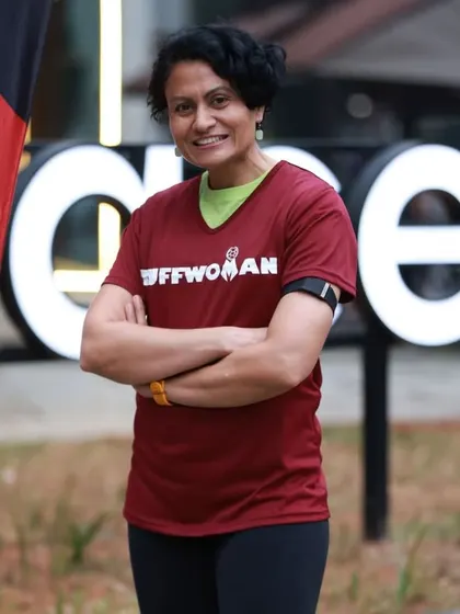 A portrait from the Tuffman launch event. Proud to be a part of the Tuffman family and promote running in Namma Bengaluru.