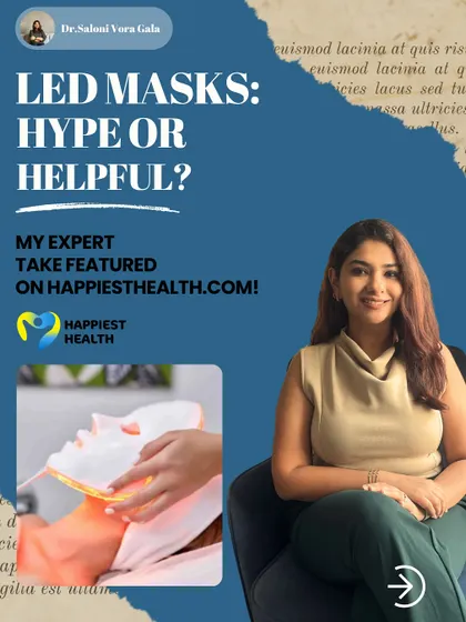 I was recently featured on HappiestHealth.com to discuss whether the viral trend of LED masks is hype or helpful. As a dermatologist, I believe in educating the public on the science behind these devices.