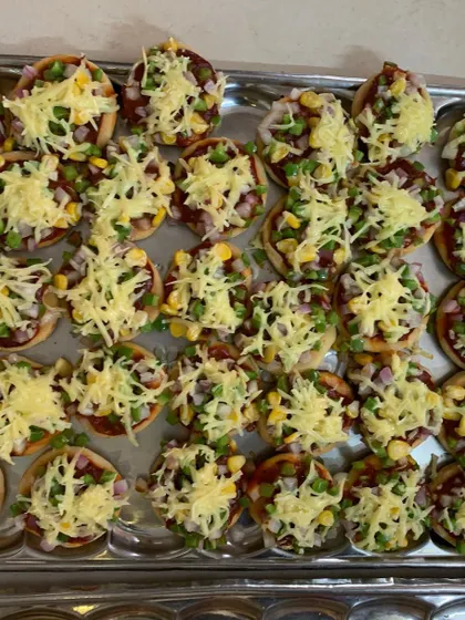 Another tray of my popular Mini Veggie Pizzas.