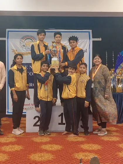 Our U14 boys' team as first runners-up for Team Karnataka at the CISCE Nationals. We are proud to develop champion gymnasts in both our boys' and girls' programs.