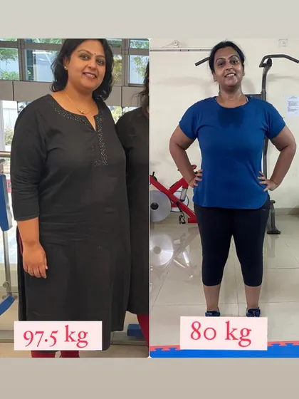 Down 17.5 kgs, from 97.5 kg to 80 kg. This client is working hard and making incredible changes as part of my fat loss program.