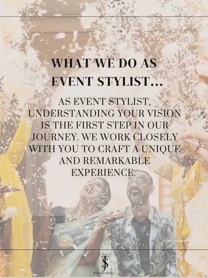 What do I do as an event stylist? Understanding your vision is the first step in our journey. We work closely with you to craft a remarkable experience.